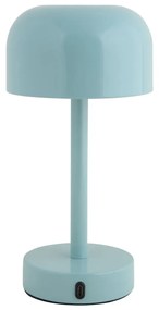 Világoskék LED asztali lámpa fém búrával (magasság 24,5 cm) James – Leitmotiv