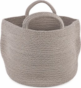Tárolókosár fogantyúkkal COTTON HAVEN 35x35 cm - több színben Termék színe: Růžovohnědá