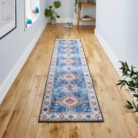 Kék futószőnyeg 60x225 cm Topaz – Think Rugs