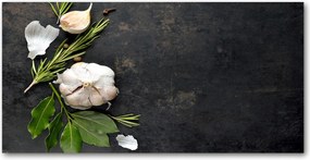 Fotótapéta falra edzett üveg Fokhagyma 140x70