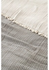Szürke muszlin ágytakaró franciaágyra 230x250 cm – Mijolnir
