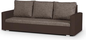 LEO Háromszemélyes kinyitható kanapé Barna/bronz