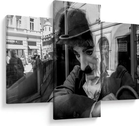 Kép - Charles Chaplin, Prágában (90x60 cm)