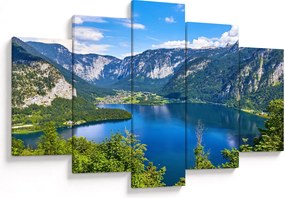 Kép - Hallstatt tó, Hallstatt, Austria (150x105 cm)