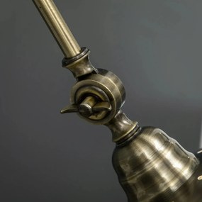 HOMCOM Vintage állólámpa, állítható szöggel, sárgaréz hatású, 42 x 25,5 x 152 cm, bronz