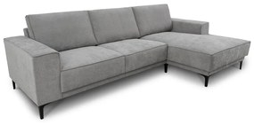 Szürke sarokkanapé (jobb oldali-heverő résszel) Copenhagen – Scandic