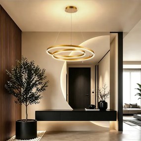BRILAGI-LED Fényerőszabályozható függeszték kábelen TWISTER LED/75W/230V 3000-6000K arany +Távirányító