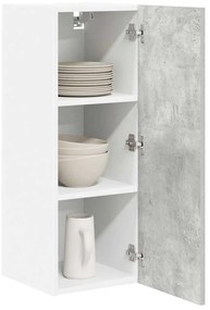 Függő szekrény Riga 2 pcs Beton szürke és fehér 30 x 31 x 80 cm