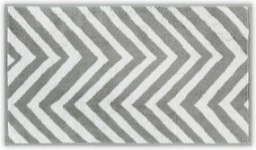 Chevron konyharuha, fehér-szürke, 33×33 cm