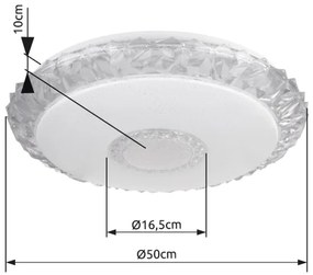 Globo 48413-40SH - LED dimm. mennyezeti lámpa EDDIE 40W/230V, 50 cm, Tuya DO