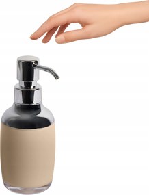 Folyékony Szappan Adagoló Bézs Fürdőszobai Szilárd Akril Ezüst Pumpa