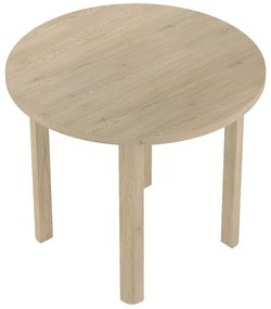 Kerek étkezőasztal ADAM 80x80 cm, Cremona Torro tölgy dekoráció