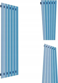 Dekorációs Radiátor FÜGGŐLEGES-R6 1600/450 Kék