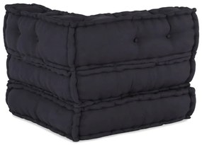 antracit szövet moduláris puff 70x70x54