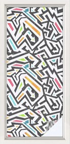 Ablaküveg fólia Adatvédelem Absztrakt geometria 50x116 cm