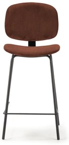 Borvörös bárszék szett 2 db-os (ülésmagasság 64 cm) Arus – Marckeric