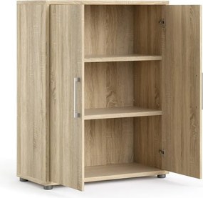 Natúr színű moduláris könyvespolc tölgyfa dekorral 89x113 cm Prima – Tvilum