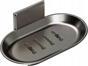 Szappantartó fekete matt loft csepegtetővel