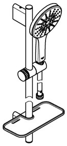 GROHE 26546000 - RAINSHOWER SMARTACTIVE 600 mm zuhanyszett, fényes króm