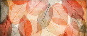 Festett őszi levelek képe (120x50 cm)