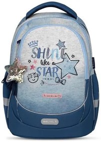 Iskolatáska, cipzáras, BELMIL Leisure Plus Shine like a Star Jeans, csillag (BL338878L)
