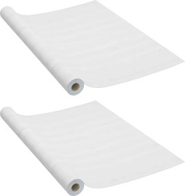 vidaXL 2 db fehér faszínű öntapadó PVC ajtófólia 500 x 90 cm