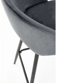 Bárszék 89x49 cm szürke/fekete