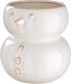 SNOWMAN kerámia váza 20cm , hóember