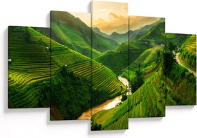 Kép - Mu Cang Chai rizsteraszok (150x105 cm)