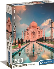 India Taj Mahal 1500 db-os Compact puzzle Clementoni