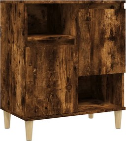 vidaXL füstös tölgy színű szerelt fa tálalószekrény 60 x 35 x 70 cm