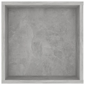 betonszürke szerelt fa falra szerelhető TV-szekrény 102x35x35cm