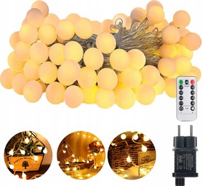 Kerti Fényfüzér Led Gömbök 27M Kültéri/beltéri