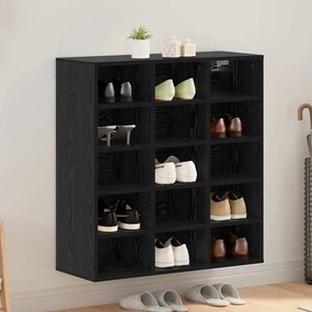 Cipősszekrény polcokkal Musta tammi 77.5 x 30 x 83.5 cm Faanyag