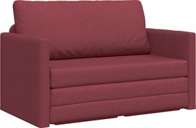 vidaXL Kanapéágy 110cm Bordó szövet