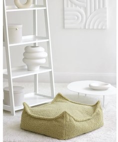 Zöld buklé gyerek babzsákfotel Square – Wigiwama