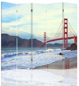Gario Paraván Golden Gate híd Méret: 180 x 170 cm, Kivitelezés: Forgó paraván 360°