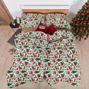 Karácsonyi ágyneműhuzat Holly Jolly EMI, A standard egyszemélyes ágy szett tartalma: 1x 140x200 + 1x 70x90
