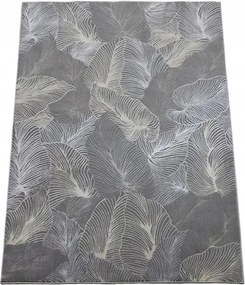 Szőnyeg 160x220 Modern Nappaliba Szürke Kétszintes