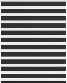 vidaXL fekete zebra roló 140,9 x 175 cm szövetszélesség 136,7 cm