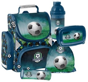 5 darabos iskolai készlet egy kis focista számára