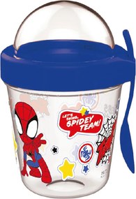 Pókember Spidey pohár snack tartó fedéllel és kanállal 350 ml