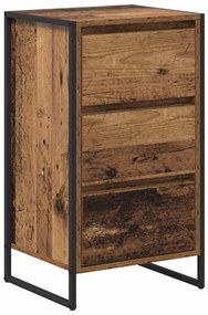 Széf fiókkal Öreg fa 42 x 36 x 75.5 cm Faanyag