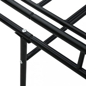 fekete fém kanapéágy-keret 90 x 200 cm