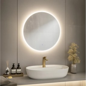 Brilagi - LED fürdőszobai tükör BERNATE LED/19W/230V Ø 60 cm IP44 CRI 90, dimmelhető + CCT