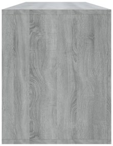 szürke sonoma színű szerelt fa TV-szekrény 130 x 35 x 50 cm