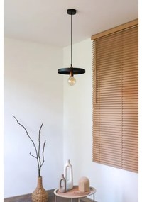 Duolla - Zsinóros függeszték IRONLINE 1xE27/15W/230V átm. 30 cm fekete/rézszínű