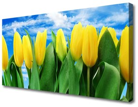 Vászonkép tulipán virágok 100x50 cm