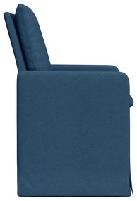 Étkező Székek 2 pcs Kék 57 x 67 x 98 cm szövet