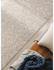 Szürke-krémszínű mosható futószőnyeg 80x240 cm Rocco Dark Cream – Elle Decoration